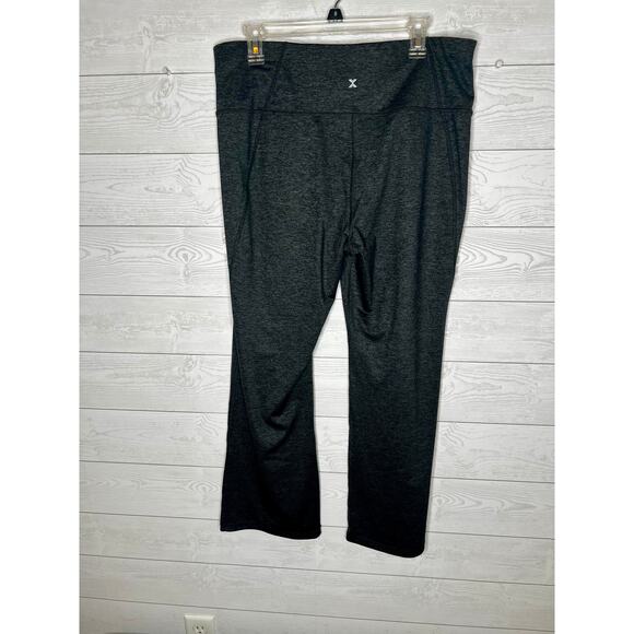 Xersion gray marled quick dri bootcut athleisure activewear leggings size PXL - Picture 2 of 3
